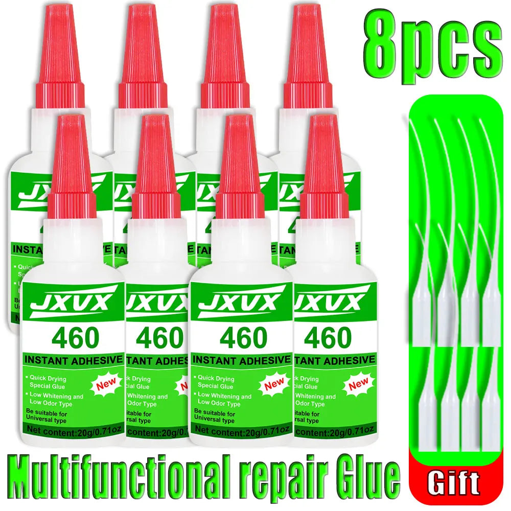 460 Multi-Purpose Repair Glue, High Strength Glue, Strong Instant Adhesive, Quick-Drying Multi-Purpose Glue for Home Repair, Crafts, Metal, Plastic, Wood, Ceramics, Leather, Glass