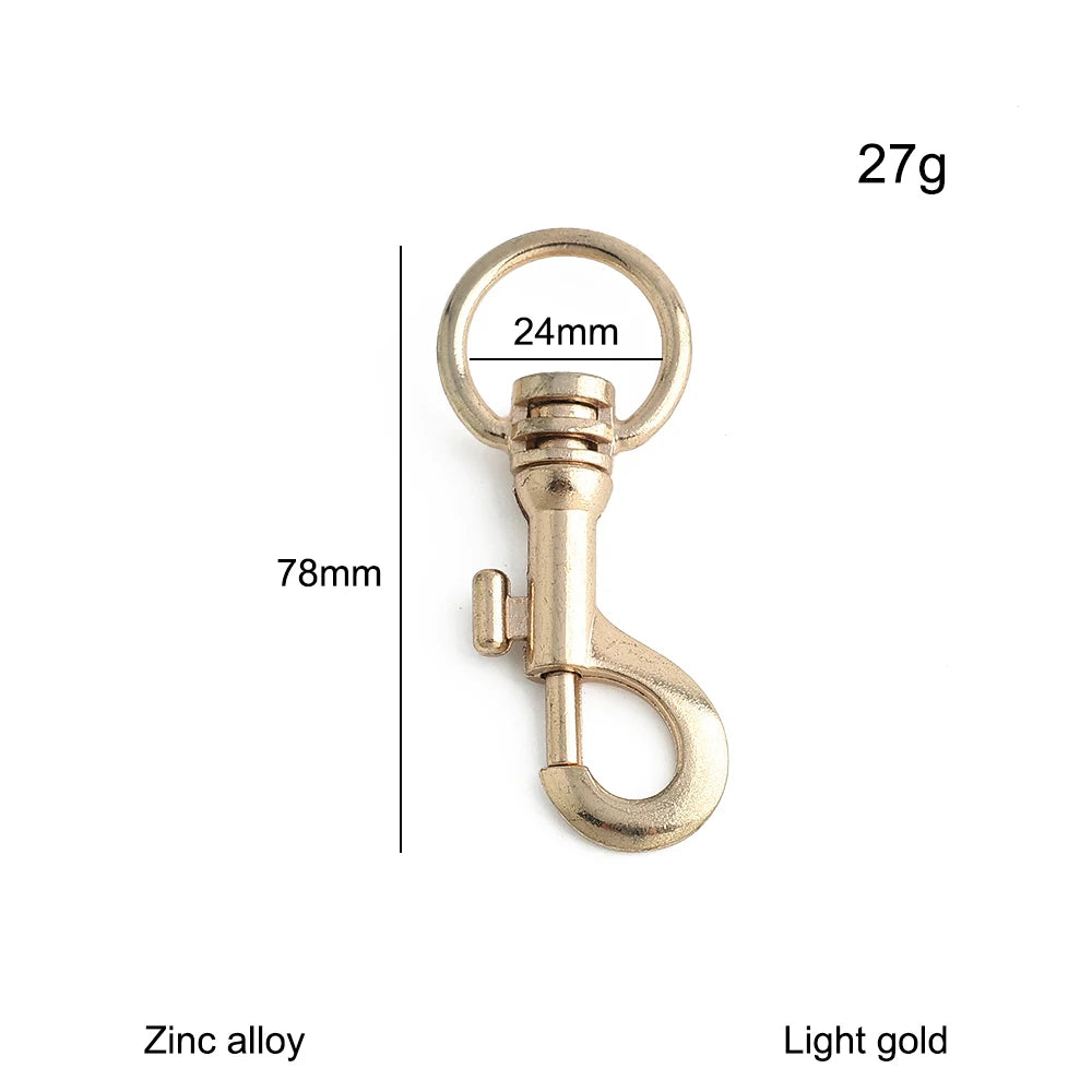 10/40/80PCS 15-20-25-32-38mm Detachable Snap Hook Swivel Clasp Rotating Buckle For Crossbody Bags Dog Collar Rope Accessories