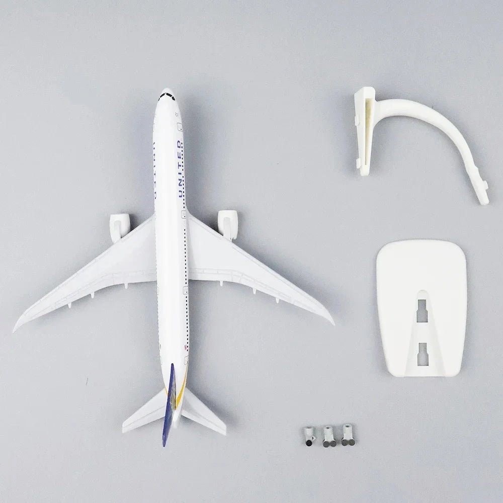 19cm Plane Toy Model Air American Airlines UNITED Boeing 787 Airways Airplane Toy Alloy Metal Diecast Aircraft with Wheels