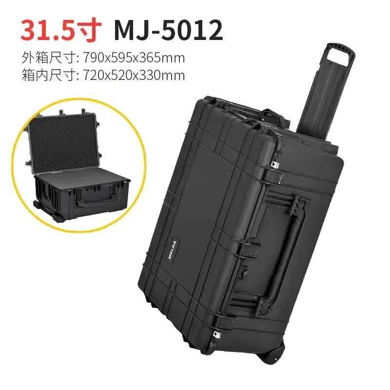Photographic Equipment Trolley Case Tool Box Organizer Box SLR Camera Lens Suitcase Tools Shockproof Briefcase Storage Box