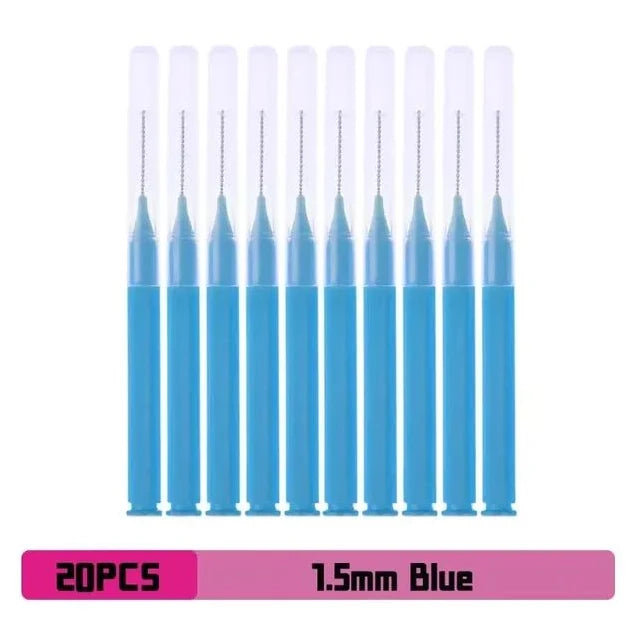 Interdental Brush Box Interdental Brush 20 Pieces Clean Tooth Gap Braces Gap Straight Orthodontic Interdental Brush eyelashes