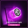 Car USB Ambient Light Mini LED Night Lamp Lighting Plug Accessories For Morris Garages MG 3 5 6 7 HS ZS GS Hector TF GT ZR RX5 R