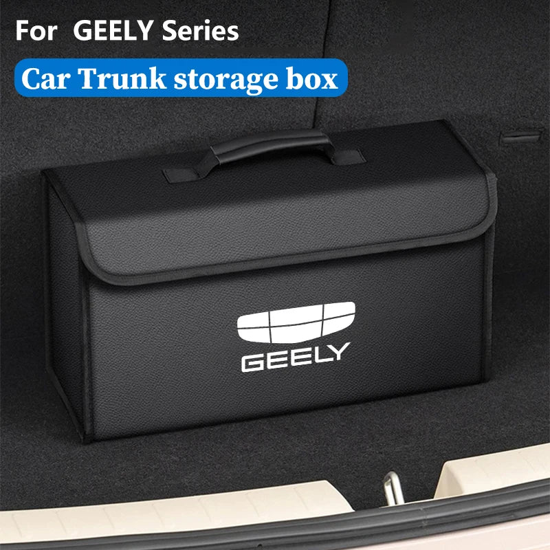 For GEELY coolray Starray emgrand emgrand tugella Car Trunk Storage Box Organizer Foldable Stowing Tidying Bag Car Accessories