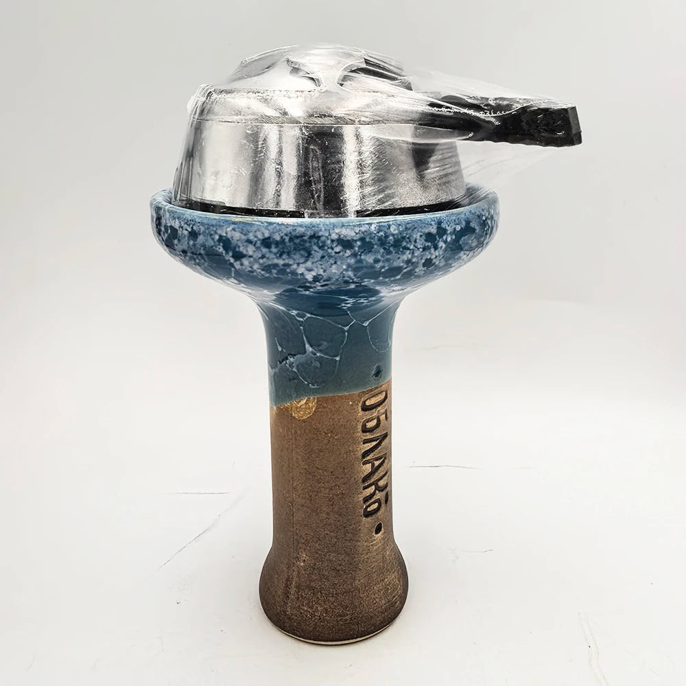 Ceramics Bowl with Aluminum Metal Charcoal Bowl Set Shisha Accessory Hookah Bowls