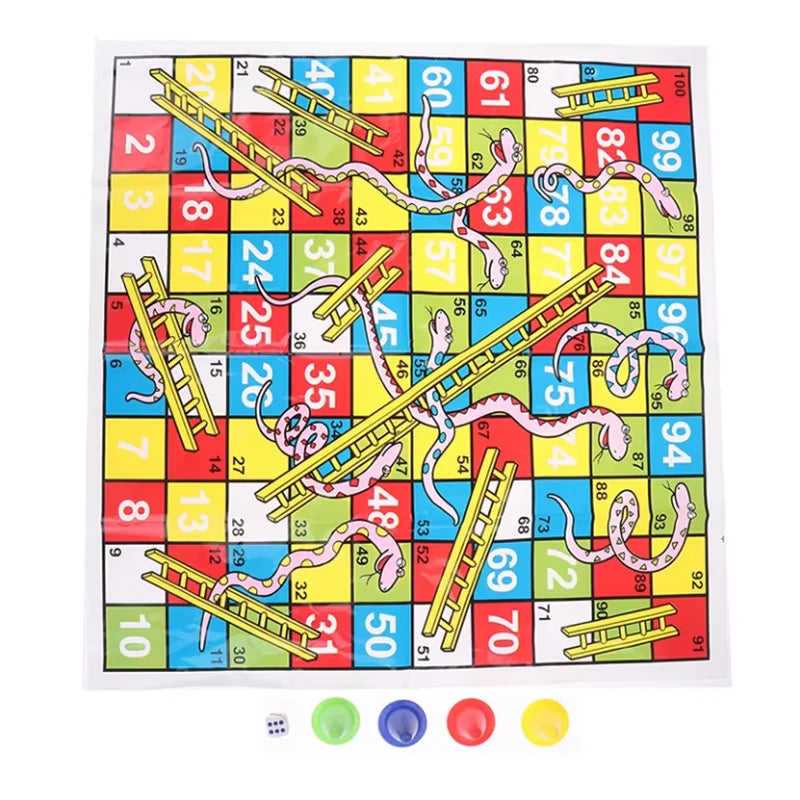 Chess Snake Ladder Flight 38cm/14.96inch Educational Children Toys Interesting Board Game Set Portable Flying Chess Board Game