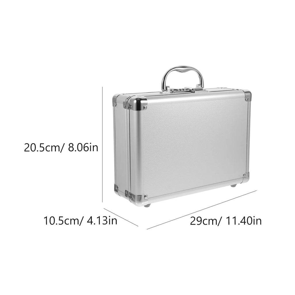 Small Aluminum Alloy Multi Function Suitcase Tool Storage Case With Password Lock Egg Cotton Flat Cotton DIY Tear Cotton