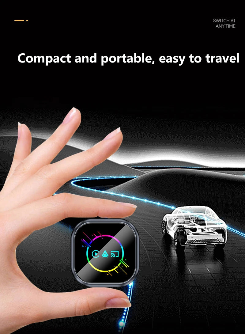 NEW 2026 Upgrade 3-in-1 Wireless Carplay Mirror Link Adapter Instant Wired to Wireless Conversion Plug & Play for Wired Carplay
