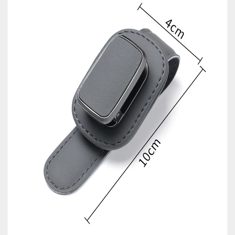 Car Glass Holder Car Sun Visor Glass Storage Car Interior Supplies Car Ticket Sunglasses Holder