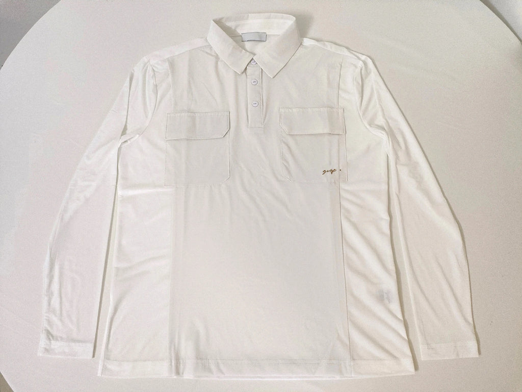 New early autumn men’s golf long sleeve shirt stretch casual sports wear apparel clothing top