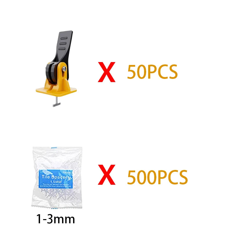1200PCS Tile Leveling System For Flooring Wall Tile Spacer Tile Leveling System Leveler Hand Construction Tool Parts Set