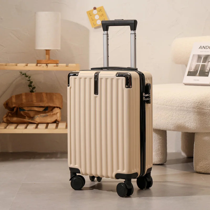 18 inch Student suitcase Travel Bag Women's Bag Back to School Spinner Wheel Suitcase Carry-On Boarding Travel