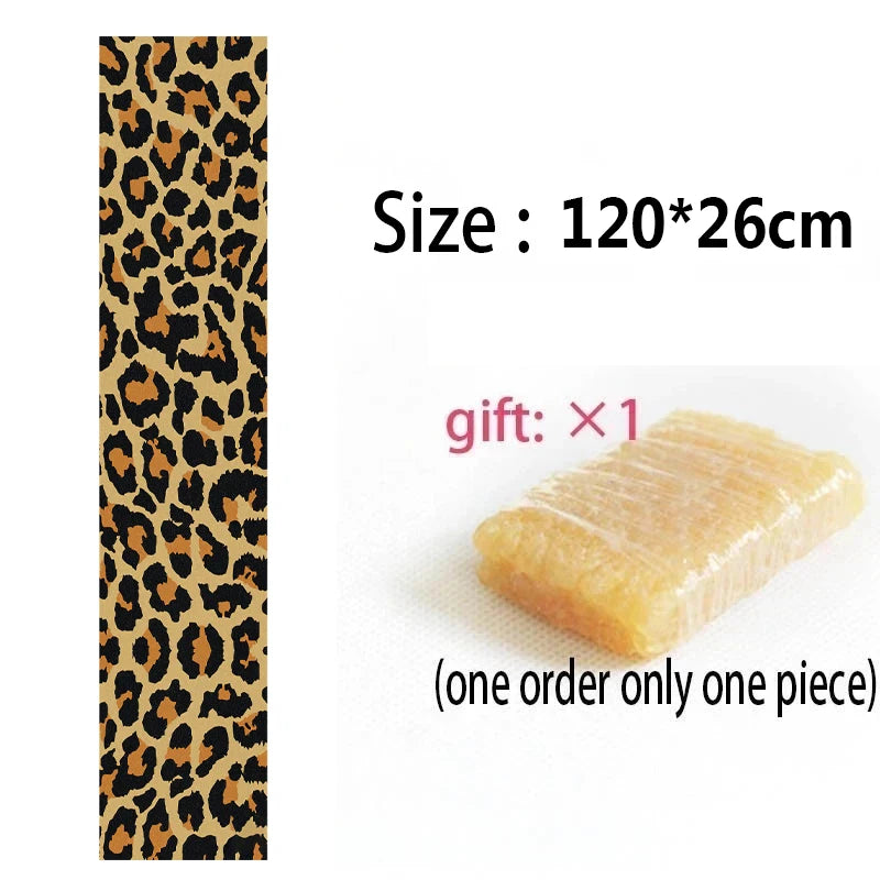 120cm Dancing Longboard Griptapes Long Board Grip Tape Skateboard Griptapes Anti-Slid Sandpaper Colorful Graphic Deck Protective