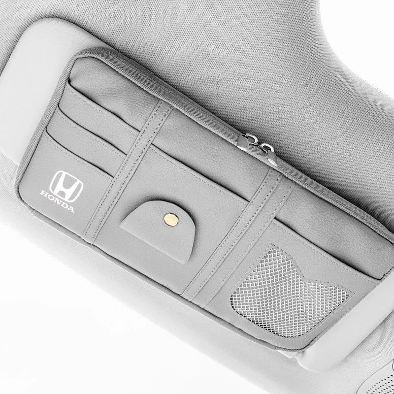 Car sunshade storage clip card glasses storage card bag easy to take For Honda Civic Accord Fit Jazz Pilot Odyssey City HR-V