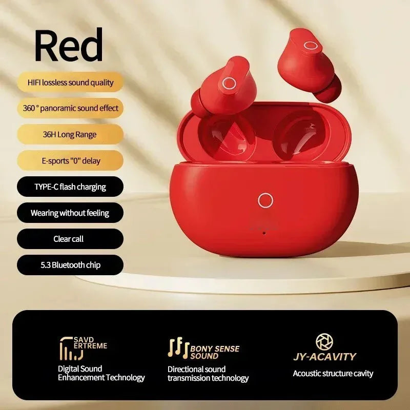 Buds 4 Pro Wireless Earbuds Bluetooth Earphones Noise Reduction Headphones HiFI Stereo Sound Built-in Mic Headset