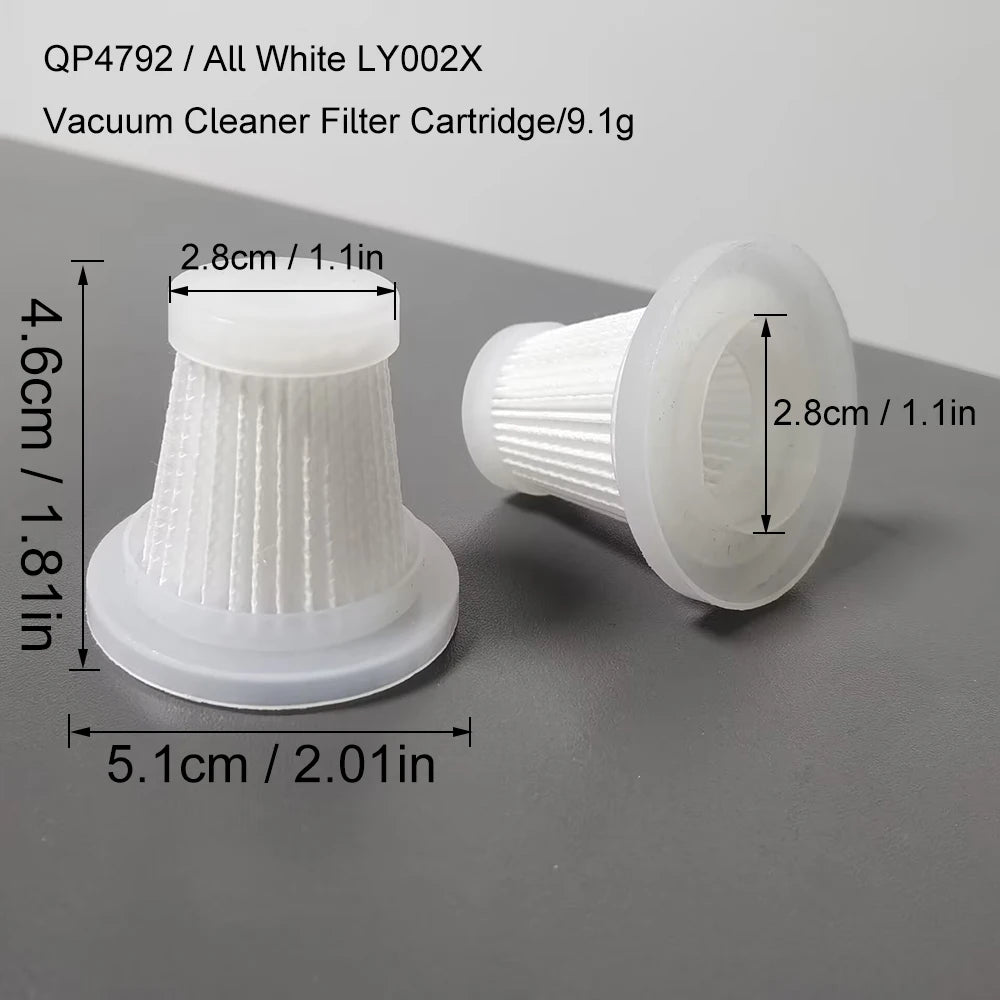 10 Pcs Handheld Vacuum Cleaner Filter Hepa LY002X LY002DBL LY003H Non woven vacuum cleaner filter element