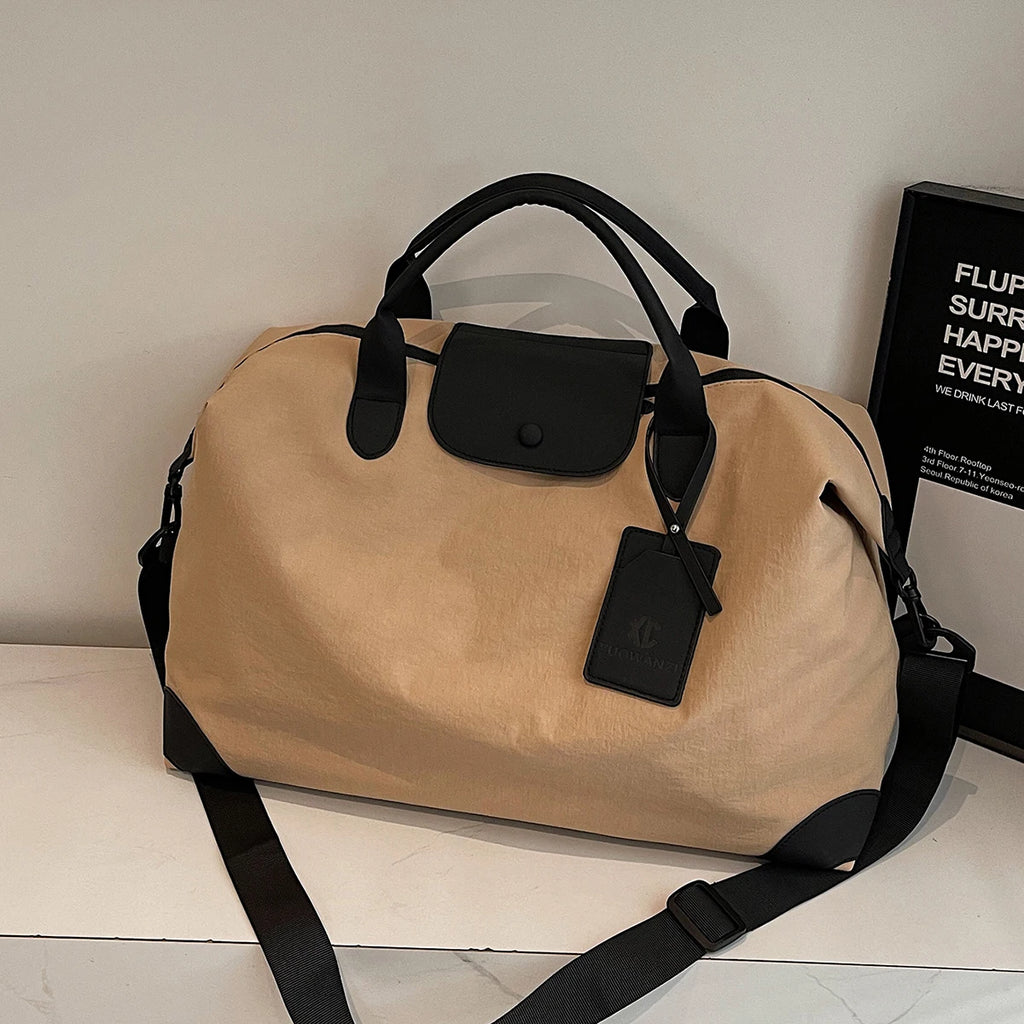 Short-Distance Travel Bag, Women's Sports and Fitness Bag, Business Trip Travel Crossbody Lightweight Luggage Bag, Large-Capacity Swimming Tote Bag