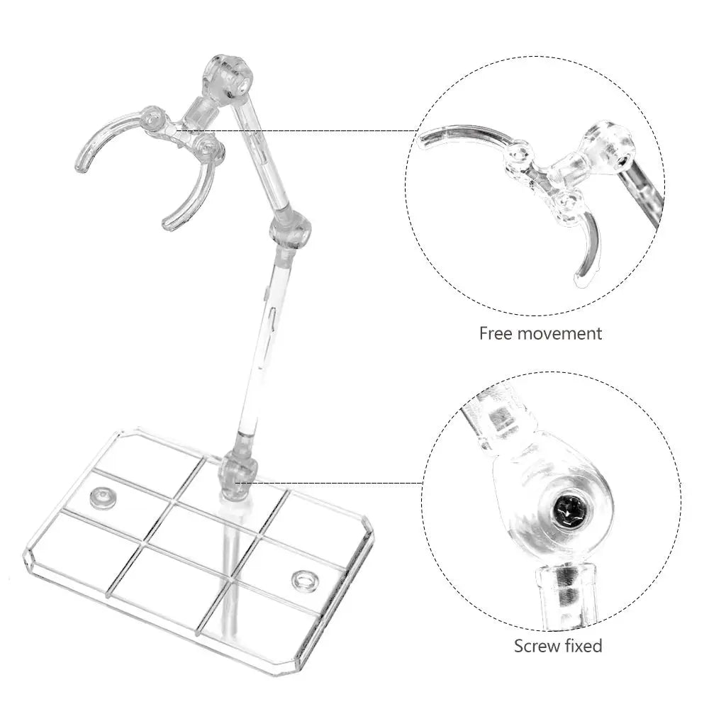 Premium Action Figure Display Stand,Compatible with BJD HG RG SD SHF Gundam 1/144 Models,Doll Showcase Stand,Base can be Spliced