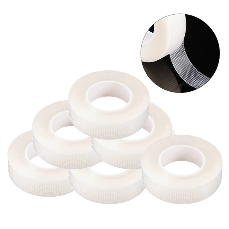 Eyelash Tape Transparent Adhesive Fabric 9m/10 Yard/Roll Adhesive Breathable Micropore Fabric Tape for Eyelash Extension Supply