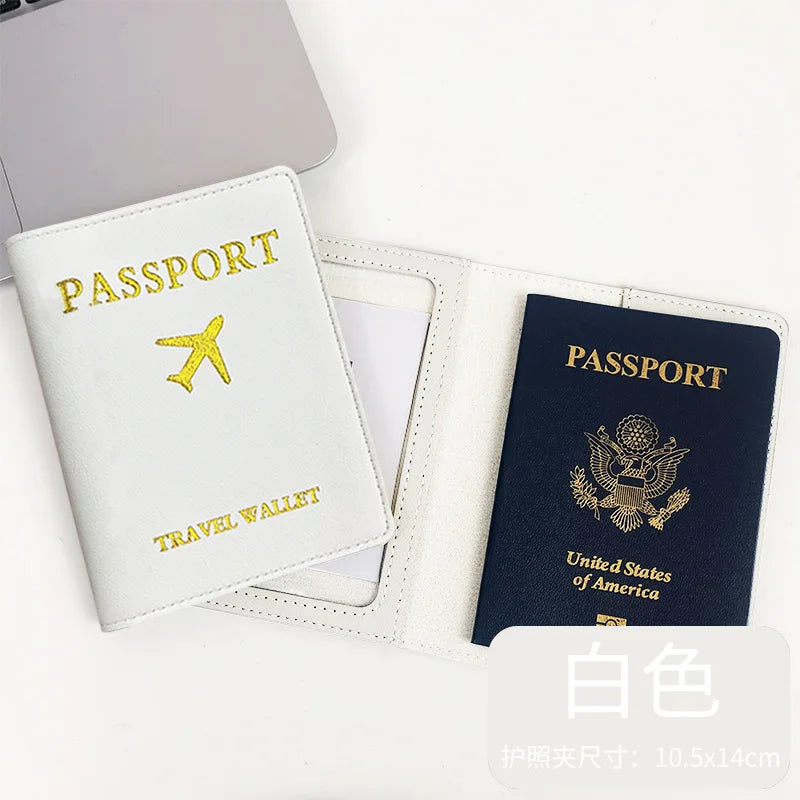 PU Leather Business Luggage Tag Suitcase Address Label Luggage Boarding Case Label Name ID Address Clip Travel Accessories