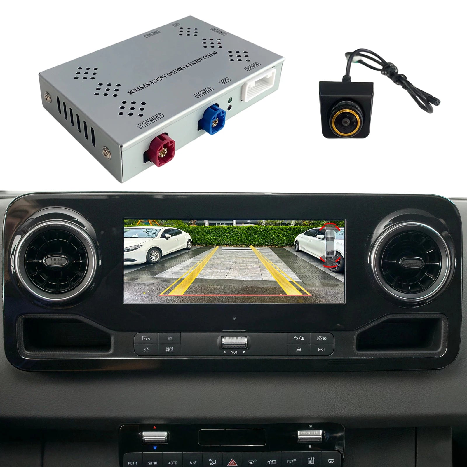 AHD Backup Camera Interface for Mercedes Sprinter VS30/W907/W910 2018-2026 & Mercedes Vito W447 2024-2026,Plug&Play,No Need Code