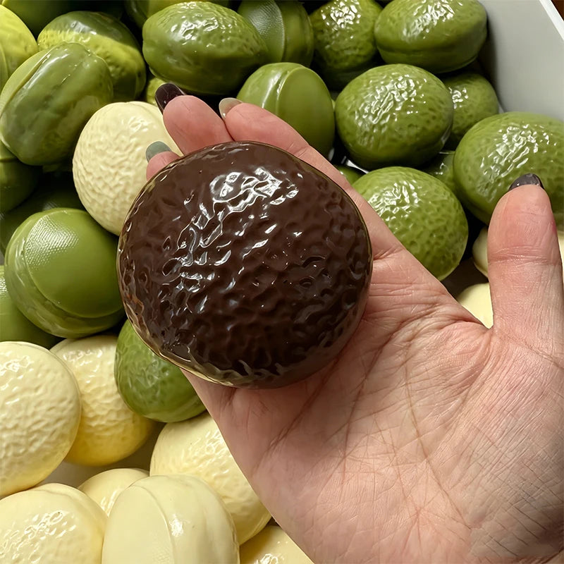 Creative Choco Pie Squishy Stress Ball Toys Soft Building Block Filling Squeeze Fidget Toy Adults ASMR Sensory Anti Stress Toys