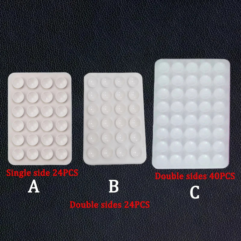 Silicone World Square Silicone Mobile Phone Fixing Suction Cup Car Mounted Bracket Phone Case Universal Anti Slip Suction Cup