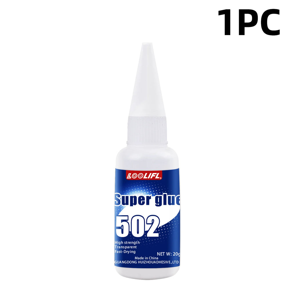 1-5Pcs 502 Instant Strength Adhesive Quick Dry Hydroacrylate Adhesive Leather Rubber Wood Metal Strength Liquid Glue Tool