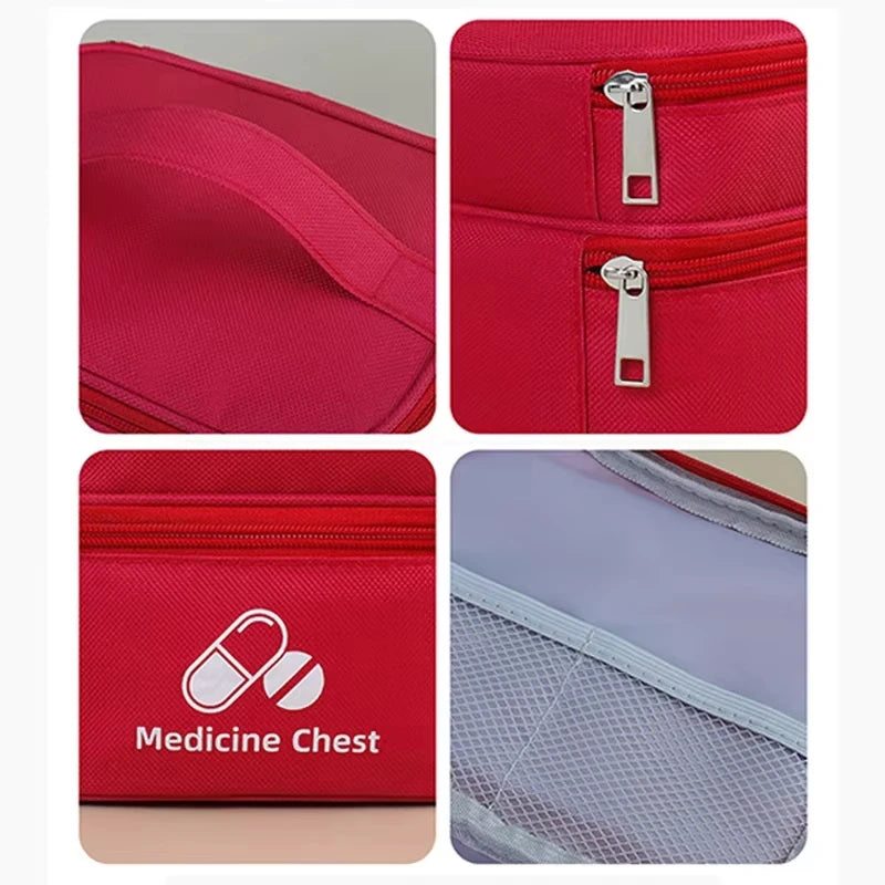 3 Size Large Capacity Double-Deck Medical Bag, Outdoor Emergency Kit, Portable Small Medicine Bag, 2025 NEW Home Storage Bag