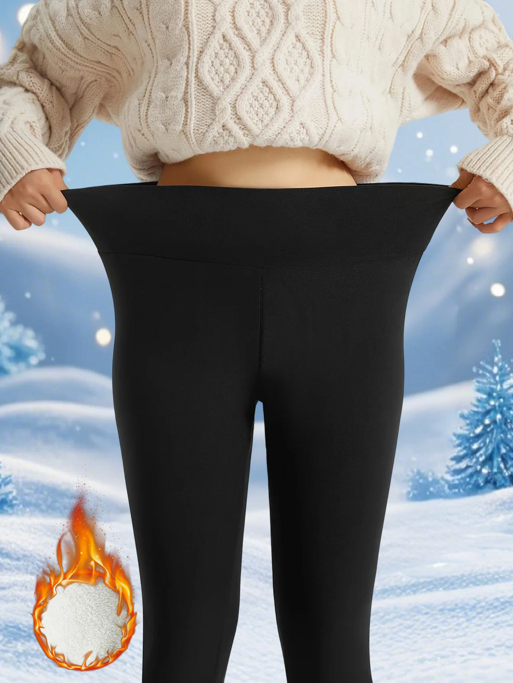 1PC Women Autumn Winter Plus Velvet Shapewear Pants High Waist Elastic Slim Solid Color Warm Leggings Running Yoga Prevent Cold