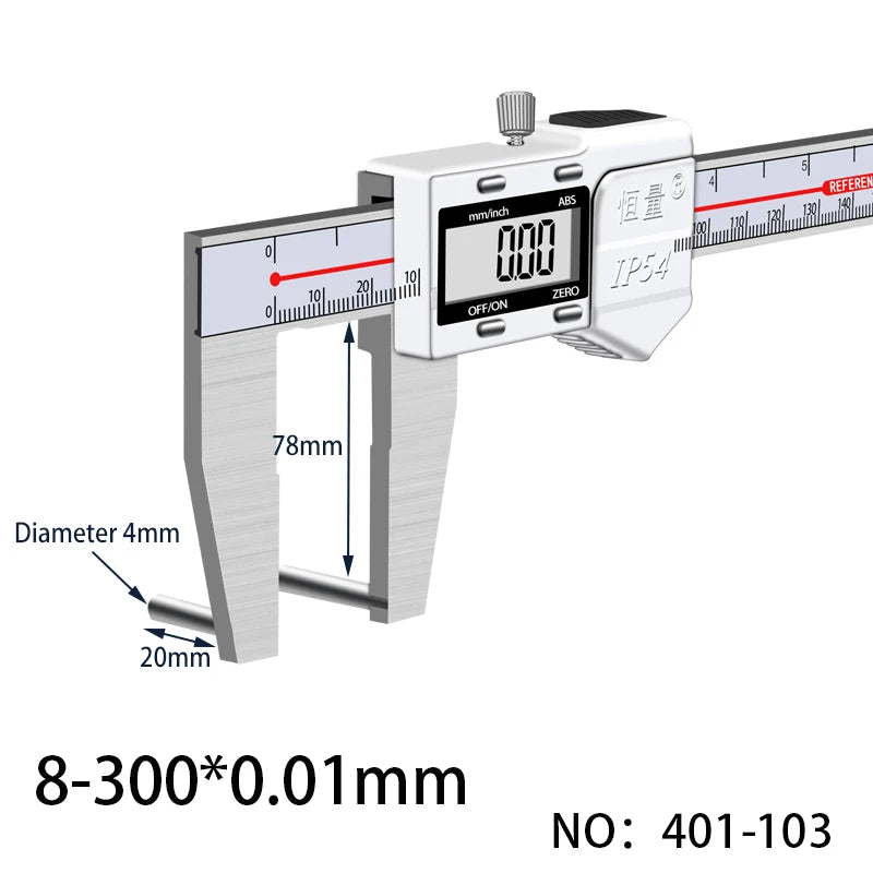 90 Degree Precision Electronic Stainless Steel Boring Special Caliper Inner Diameter Measurement Tool Aperture Digital Caliper