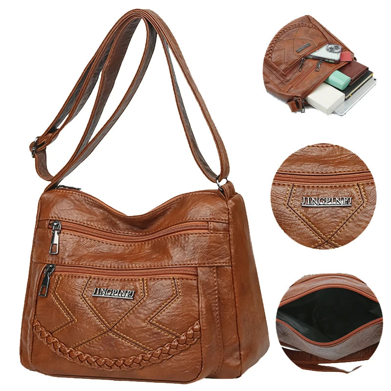 Can Be Carried on Both Shoulders and Crossbody, Fashionable Women's Bag, Suitable for Parties, Travel, Large Capacity