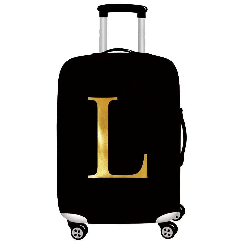 Luggage Cover Stretch Fabric Suitcase Protector Baggage Dust Cover Suitable 18-32 Inch SuitcaseTravel Organizer letter Series