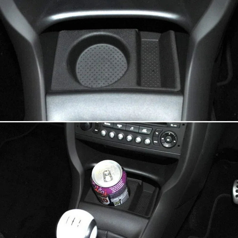 Fit For Citroen C3 / DS3 2009+ Car Cup Can Holder Water Cup Tray Replacement Front Central Cup Can Holder Ashtray 9425E4 Black