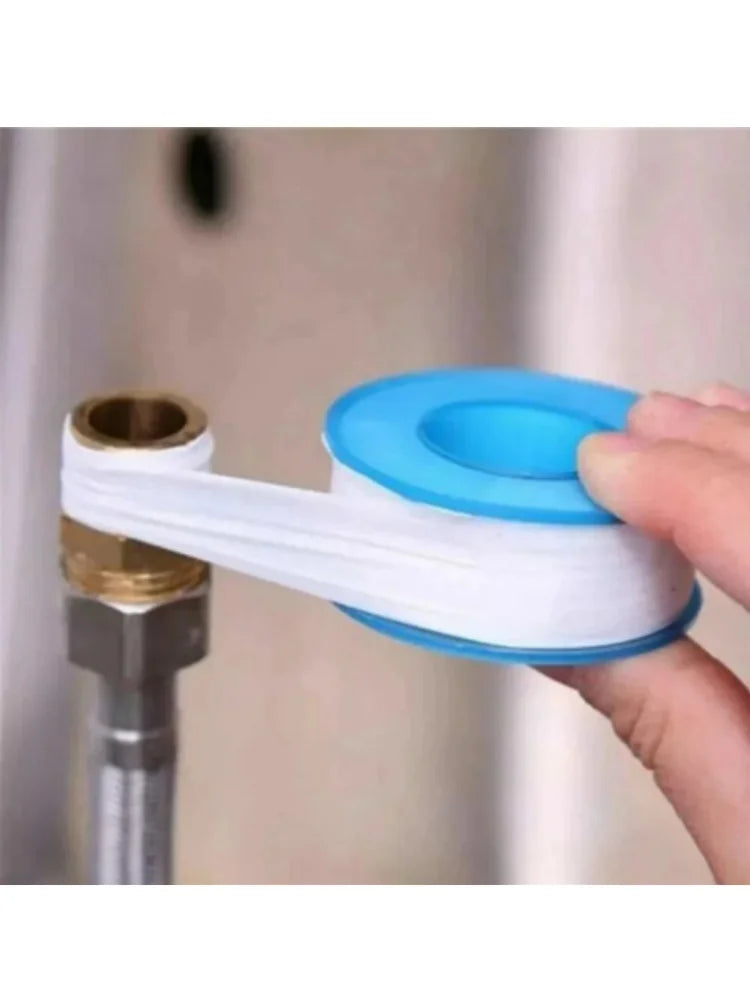10Pcs PTFE Plumbing Thread Seal Tape Oil-Free Leakproof Sewer Plug Water Pipe Faucet Repair Tool Adhesives Sealants