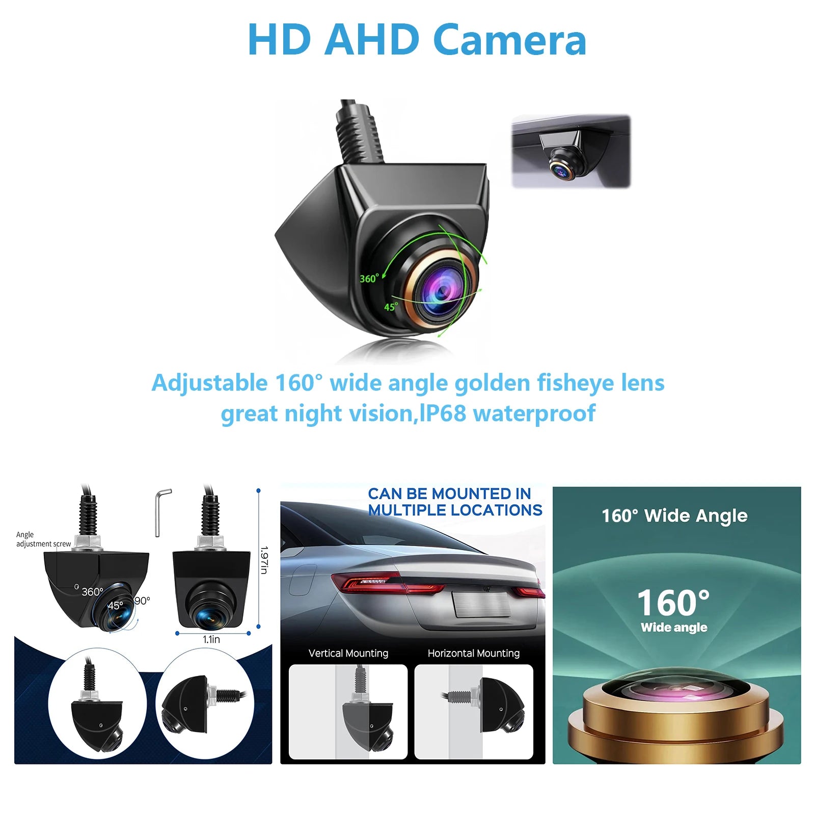 Backup Camera Module for Citroen Berlingo Peugeot Partner Rifter Expert Stellantis Opel Coombo Toyotao Proace City 2024-2025