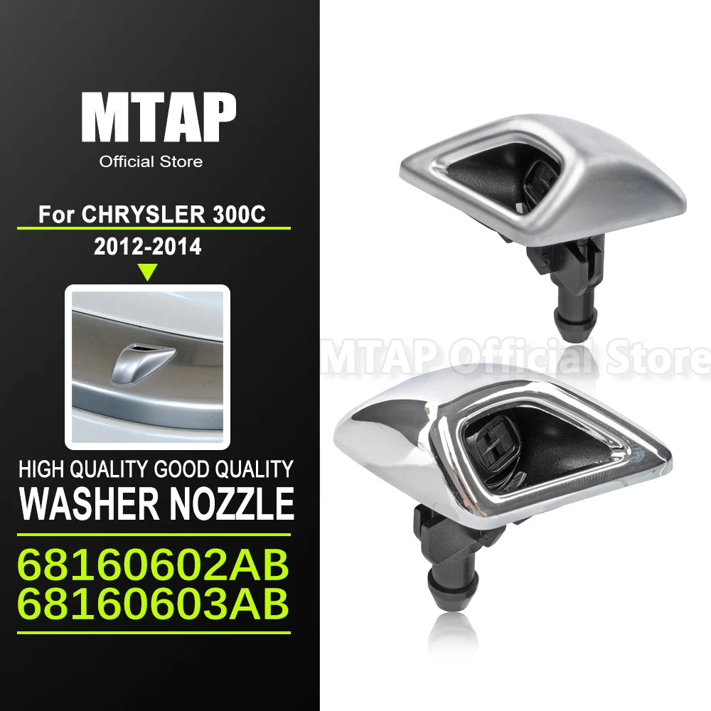 Auto Head Light Washer Nozzle For Chrysler 300C LX 2012-2014 68160602AB 68160603AB Headlamp Water Jet Actuator Cleaning Spray