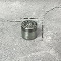 1.6/2inch Silver Dog Metal Herb Grinder Mill Mortar 4-Layers Tobacco Vanilla Bud Grinder Grass Cigar Smoking Cigarette Tool