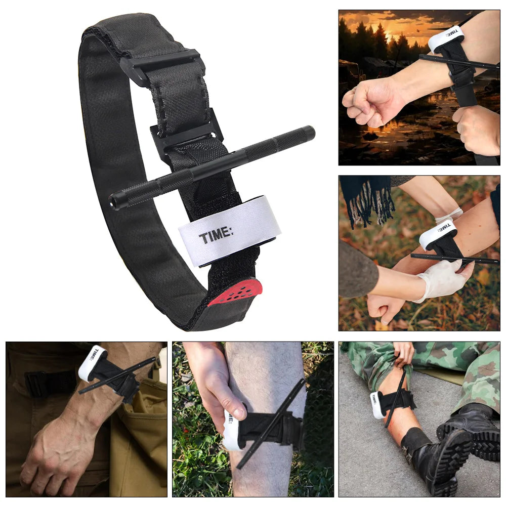 Tactical Emergency Tourniquet Aluminum Rod One-Handed Operation Spinning First-Aid Supplies Rescue Life Outdoor Survival Tool
