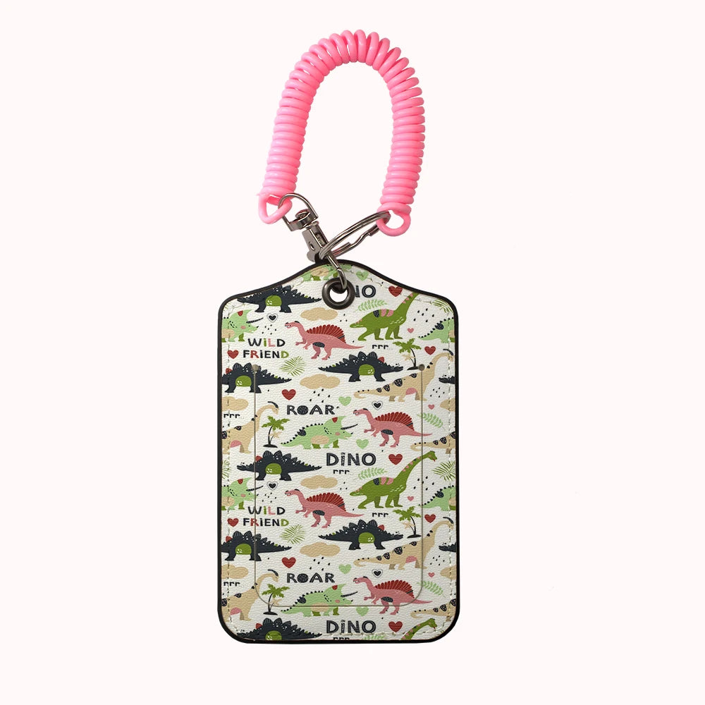 HOT AnimalsDinosaur Team Leather Business Luggage Tag Suitcase Address Label Luggage Boarding Case Label Name ID Address Clip