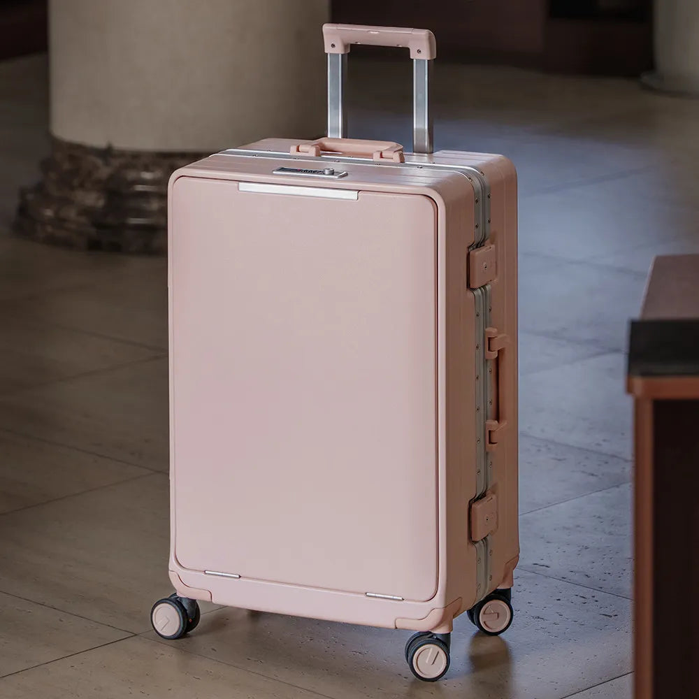 KLQDZMS High Quality Luggage 20 Inch PC Boarding Suitcase 24”26 Inch Large Capacity Luggage Men's And Women's Universal Luggage