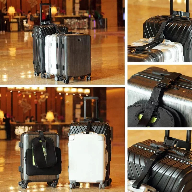 Travel Luggage Strap Suitcase Belts Elastic Telescopic Travel Bag Belt for Suitcase Fixed Belt Travel Buckle Strap Baggage Belt