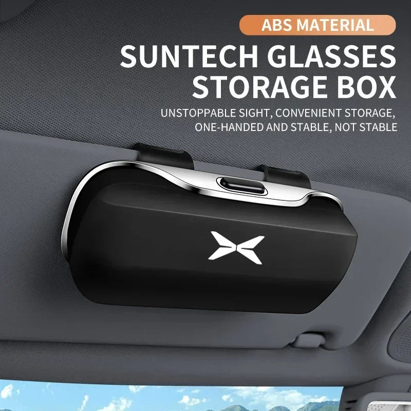 For Xpeng Xiaopeng G9 G6 P5 X9 P9 P7 P7i P8 G3i G3 MONA M03 2025 Accessories Car Visor Sunglasses Glasses Case Clip Box