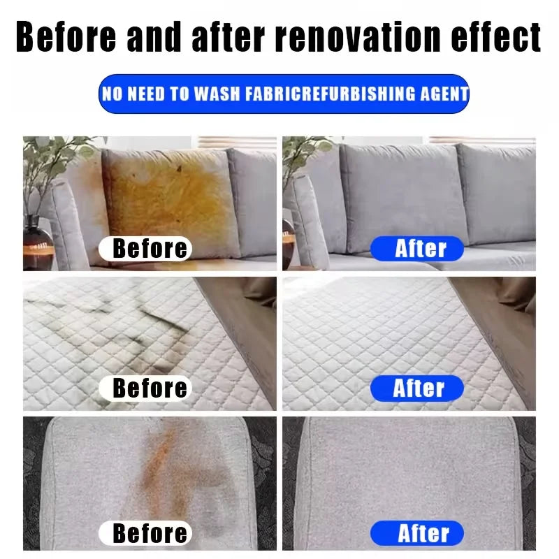 KJM Fabric Revitalizing Spray Instant Stain Removal No-Wash Needed Safe for Use on Sofas Carpets Mattresses Eco-Friendly Fabric