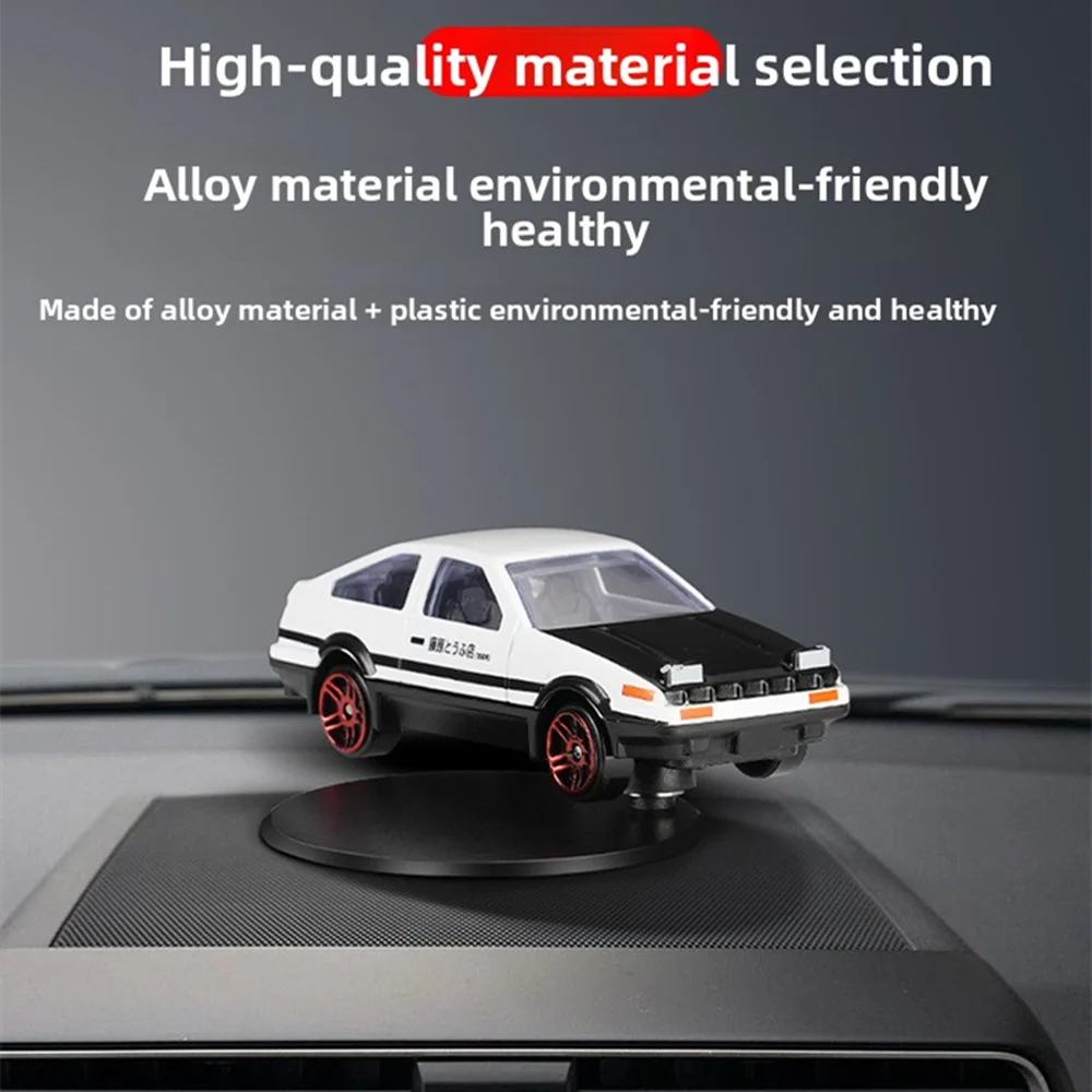 AE86 Car Individuality Center Console Decoration Sports Car Drift Rotating Decor Auto DashboardTurning Racing Model Decoration