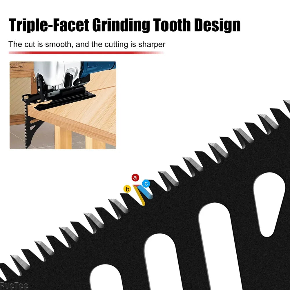 NEW Jigsaw Blade Extra Long Heavy Duty Scroll Saw Blades T-Shank Fine Coarse Teeth for Wood Aluminum Tight Spaces