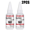502 Super Instant Glue Fast Curing Strong Bond Low Odor Multi Material Repair Adhesive for Metal Wood Plastic Ceramic Leather
