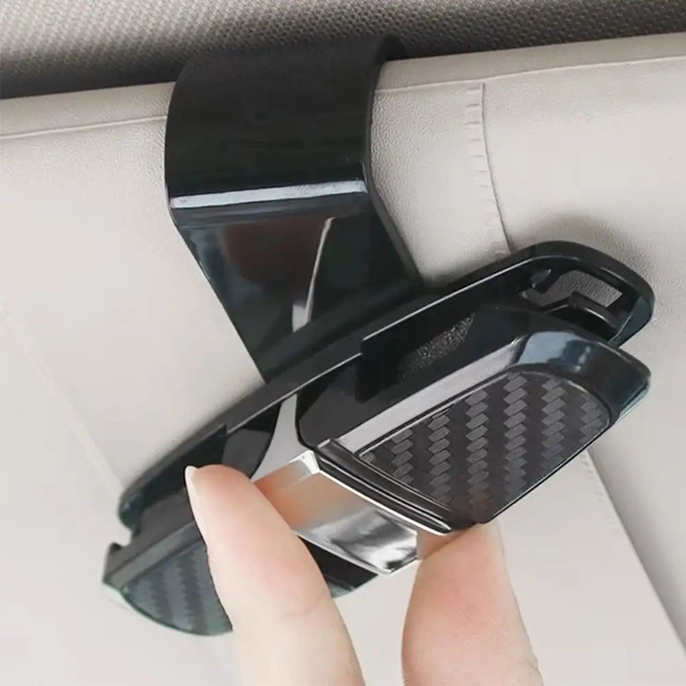 180-degree Car Sunglasses Frame Glasses Clip Multi Function In Car Creative Eye Box Card Double Headed Clip On Board for Easy Ac