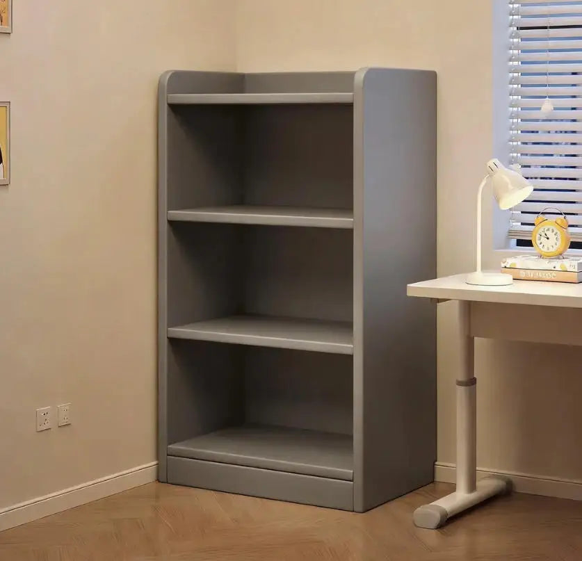 Freestanding Solid Wood Bookshelf with Storage Cubes, Wall-Mounted Style Organizer for Living Room, Kids’ Room, and Home Storage