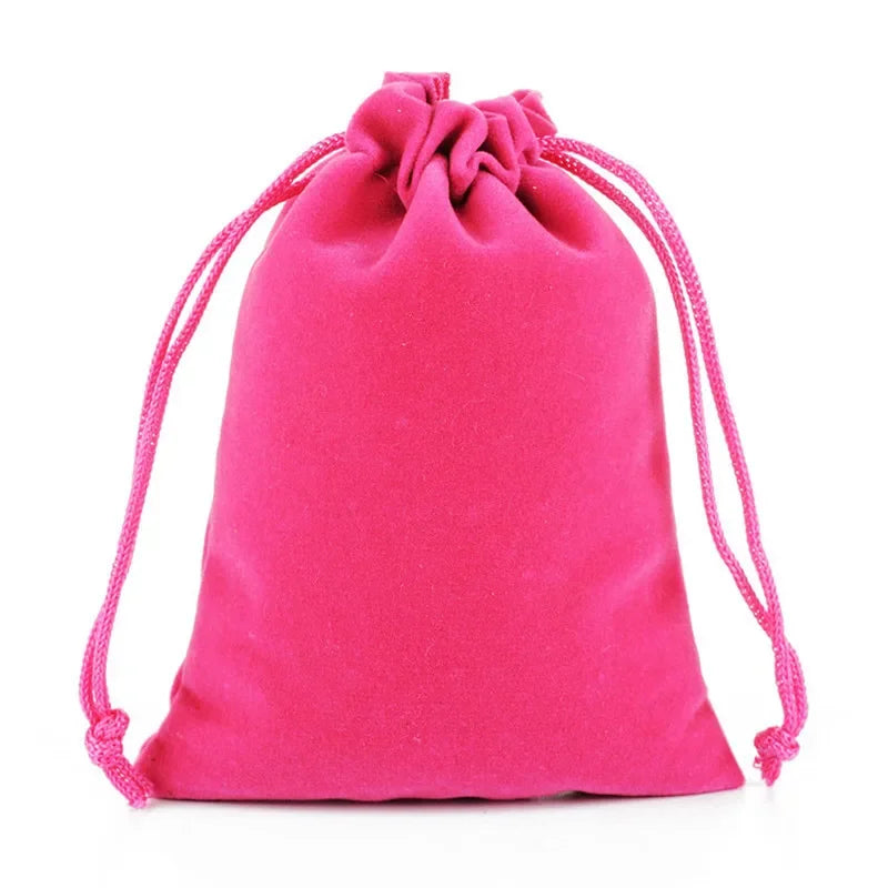 10Pcs/set Short Plush Dice Bag  Drawstring Bags For Tarots Card Jewelry Board Games RPG Game Dice High-grade Flannel Packet