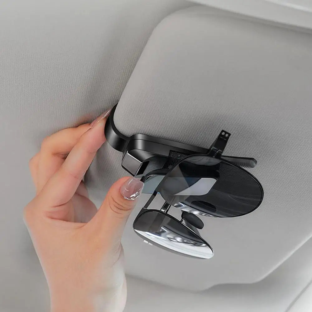 1PC Car Sun Visor Glasses Clips Interior Eyeglasses Auto Storage Interior Alloy Holder Accessory With Buckle Compact Storag Q2B1